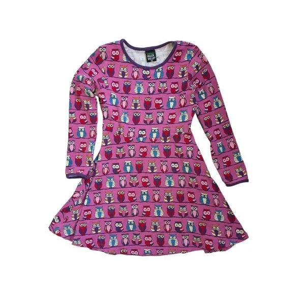 Villervalla Owl Twirl Dress And Leggings (116/6y) - Picture 2 of 8